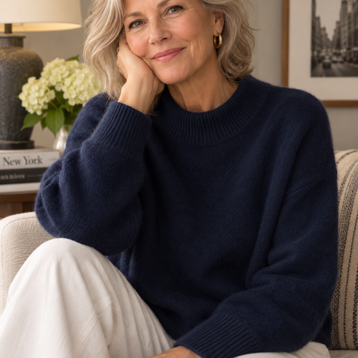 Anne-Mary | Soft Mock Neck Sweater