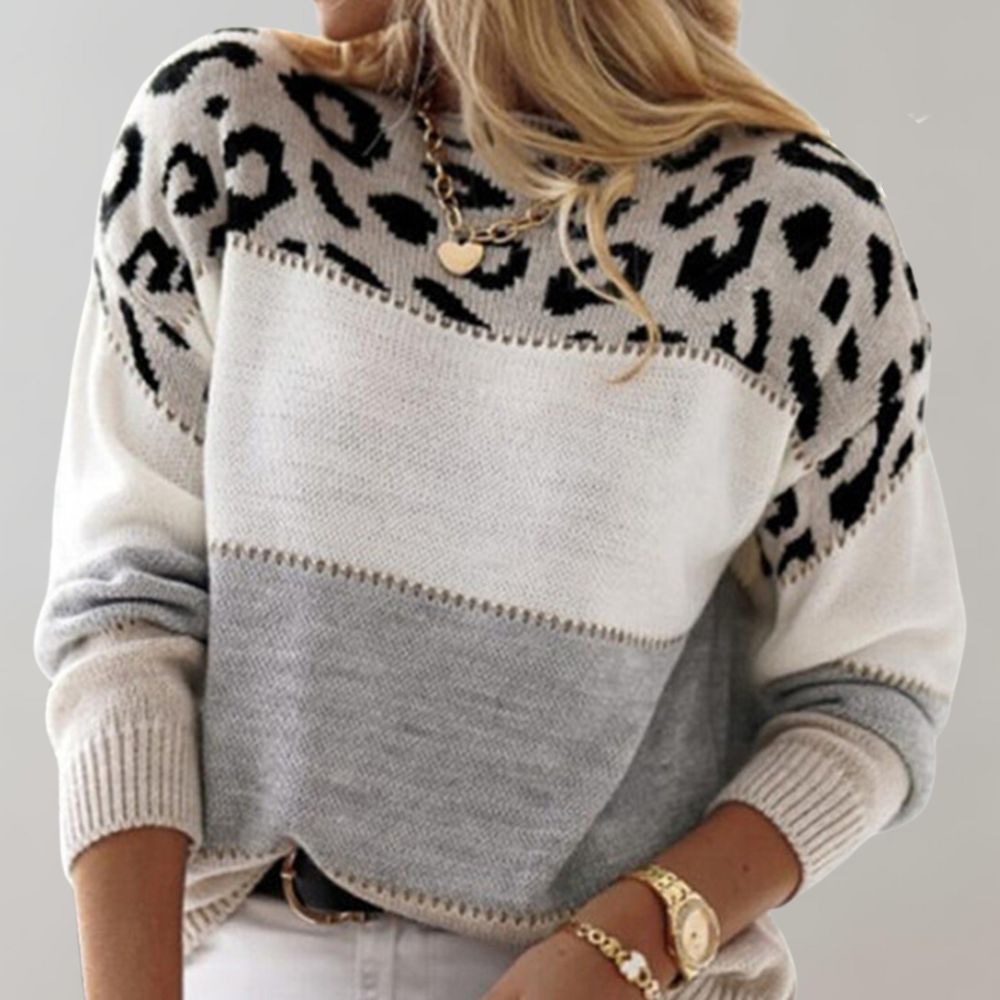 Kim | Leopard Print Casual Sweater