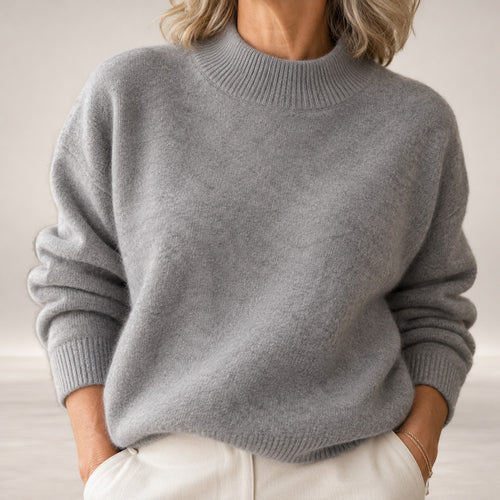 Anne-Mary – Soft Mock Neck Sweater