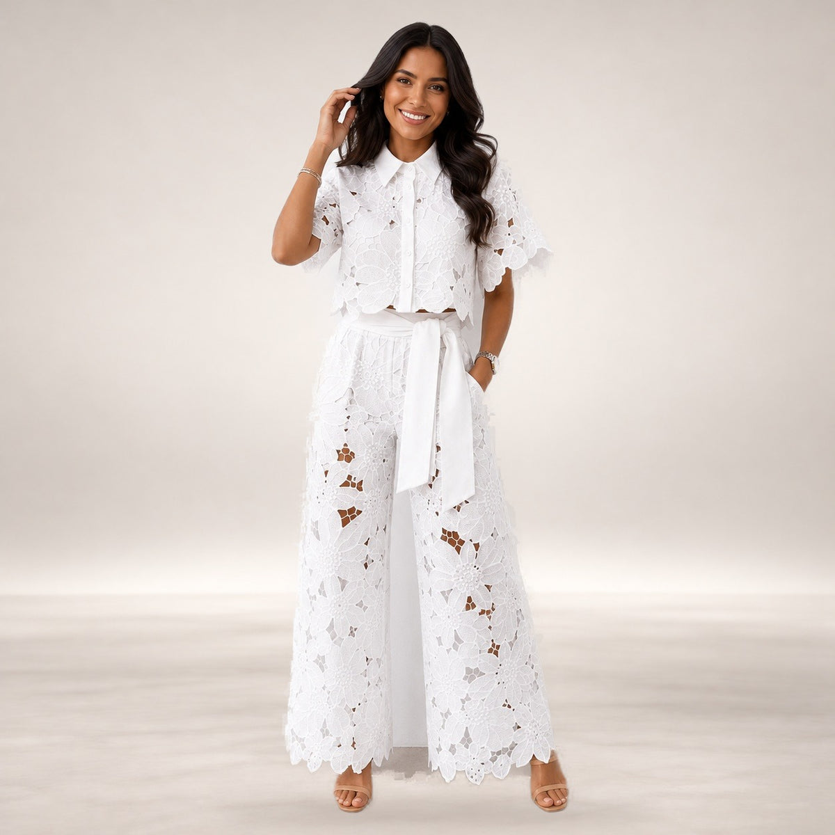 Arielle Comfortable Set in White