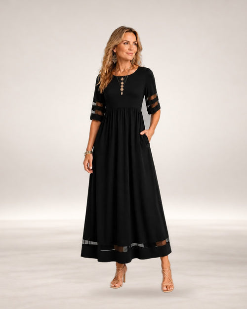 Aubrey – Tummy-Smoothing A-Line Midi Dress