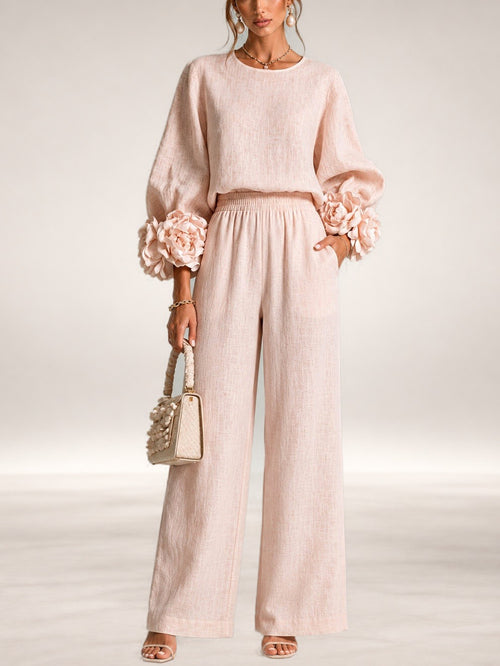 Carys | Floral Cuff Two-Piece Set