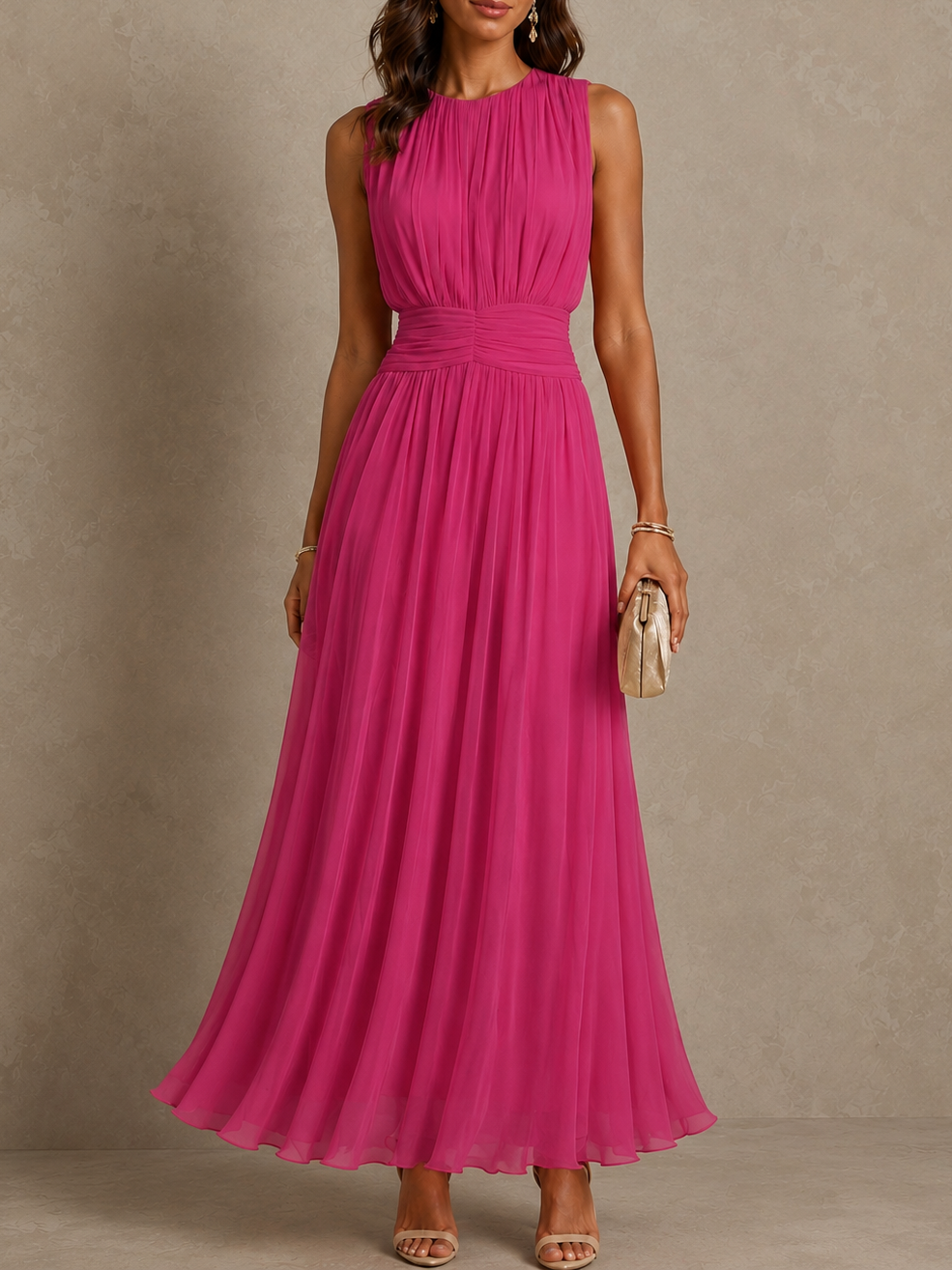 Cordelia maxi dress in Pink
