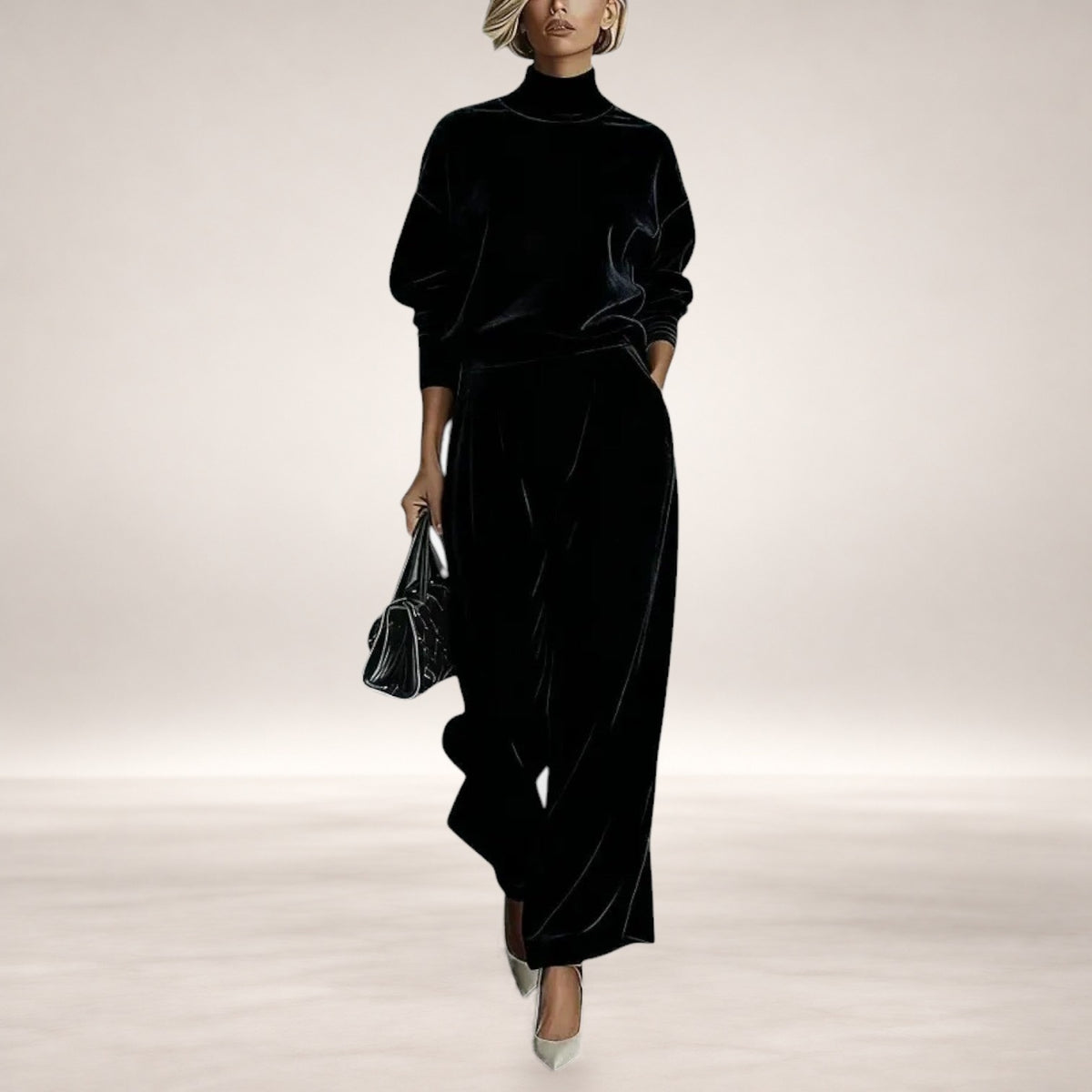 Evangeline Contemporary Set in Black