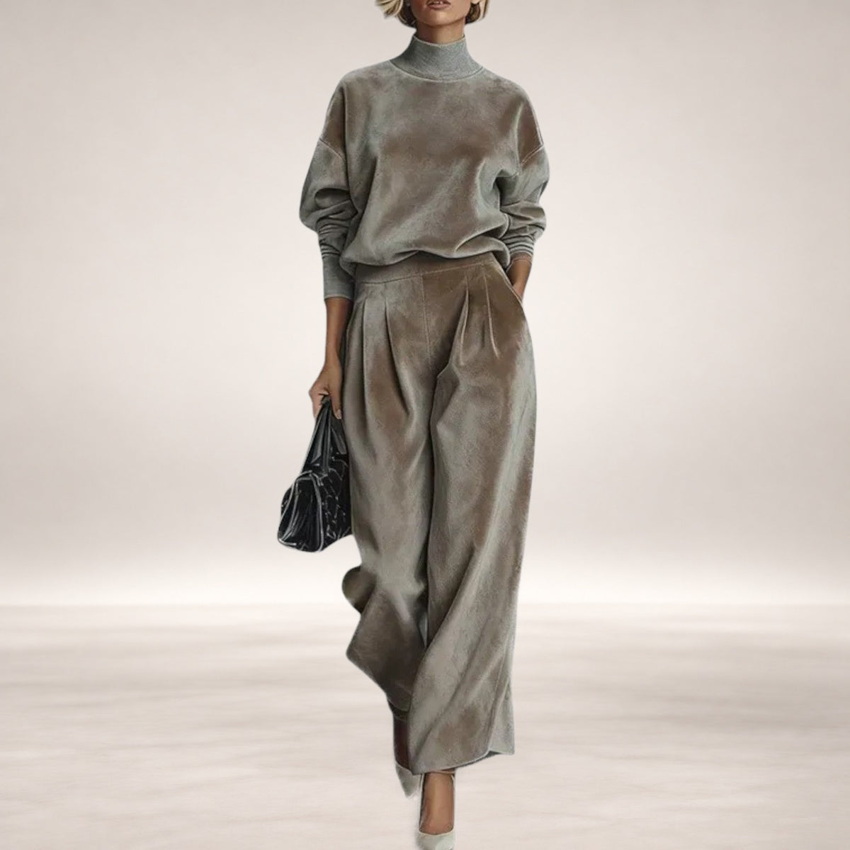 Evangeline Contemporary Set in Light Brown