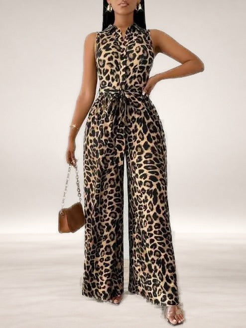 Frankie Leopard Jumpsuit