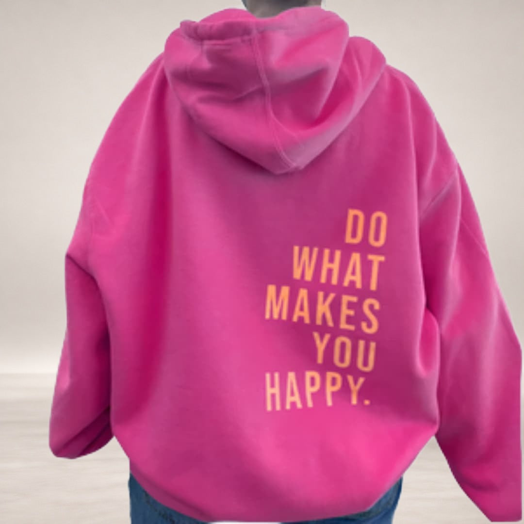Jessi – Oversized Hoodie in Dark Pink