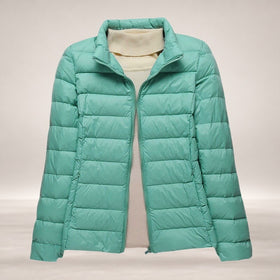 Turquoise Stand-up collar