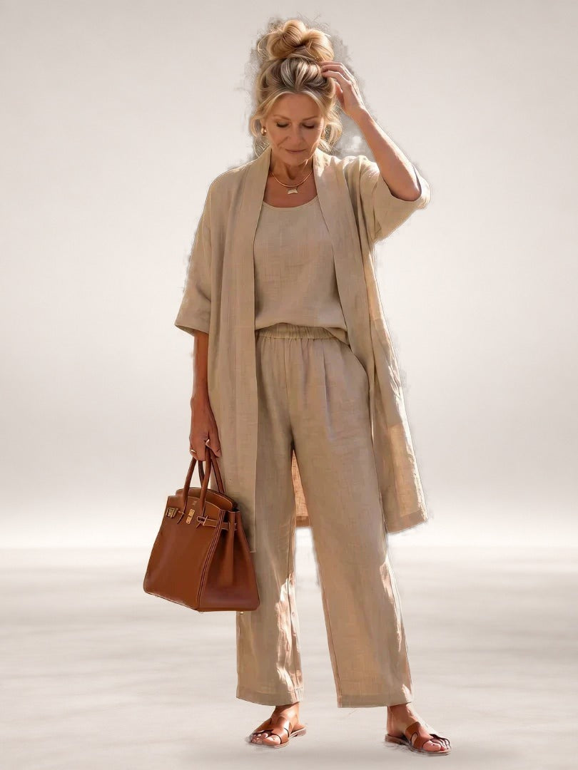 Lorrin Elegant Set in Khaki