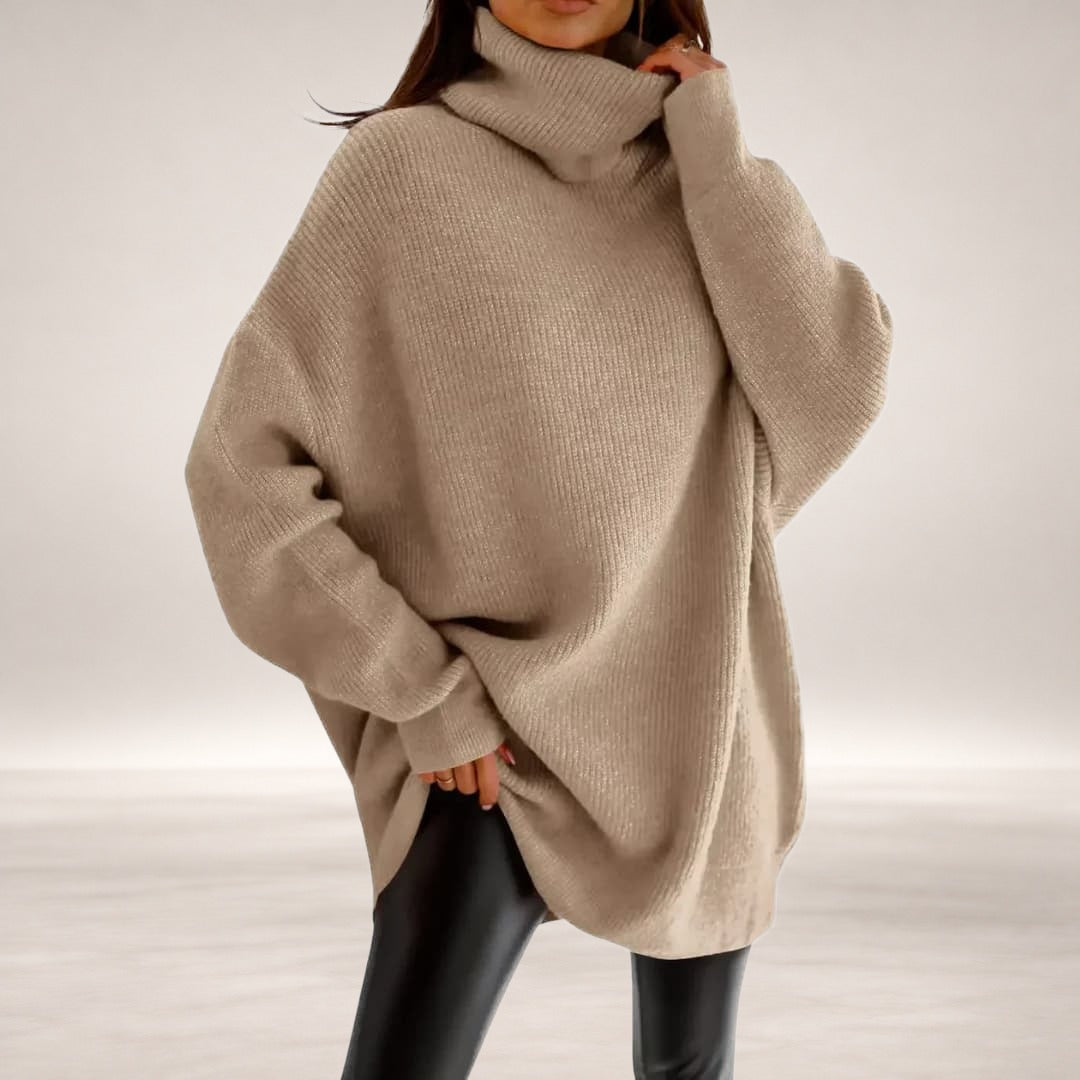 Margaret – Timeless Oversize Sweater in Khaki
