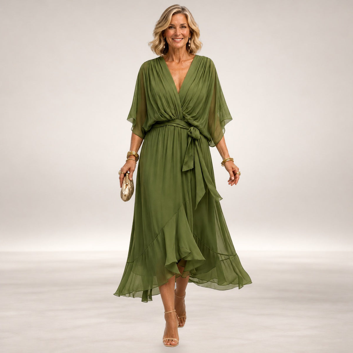 Monica – V-Neck Dress