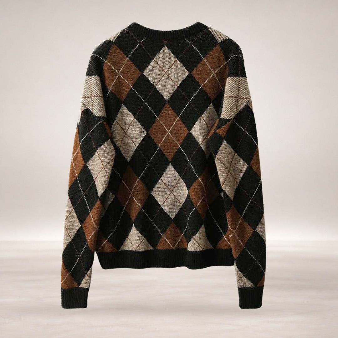 Pearlie – Vintage Sweater in Brown