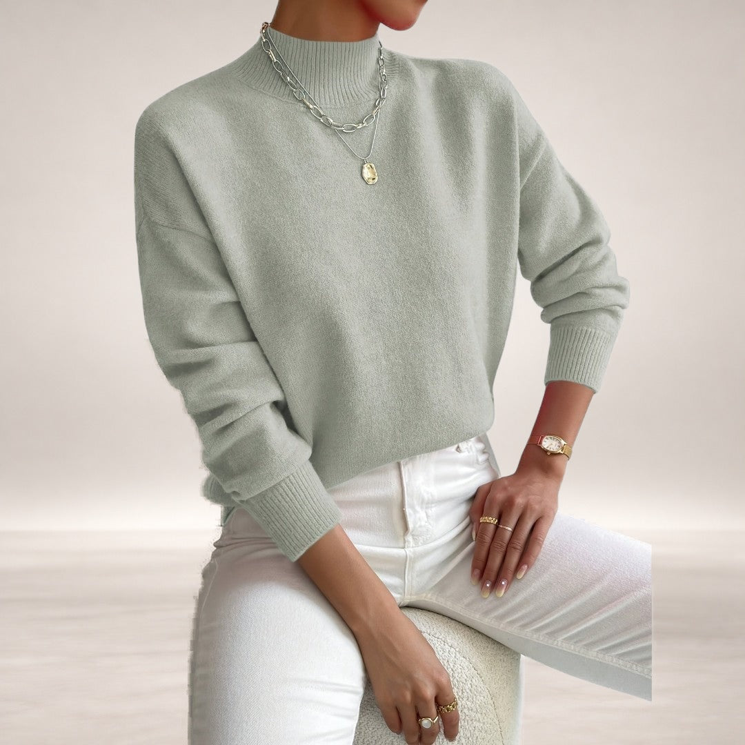 Sammie – Classic Sweater for Everyday Comfort in Light Green