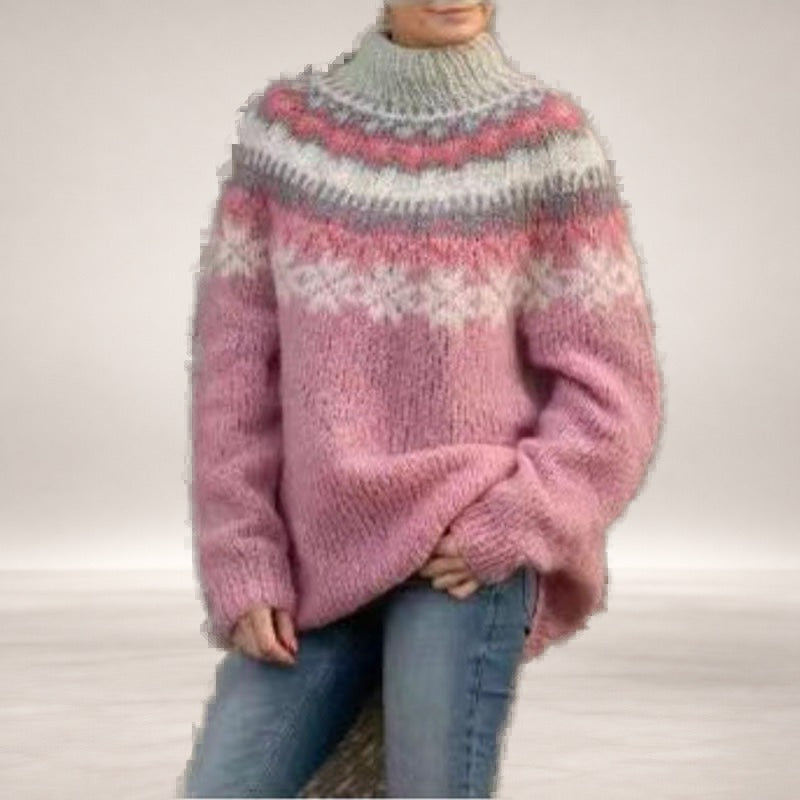 Shelia – Knit Sweater in Pink